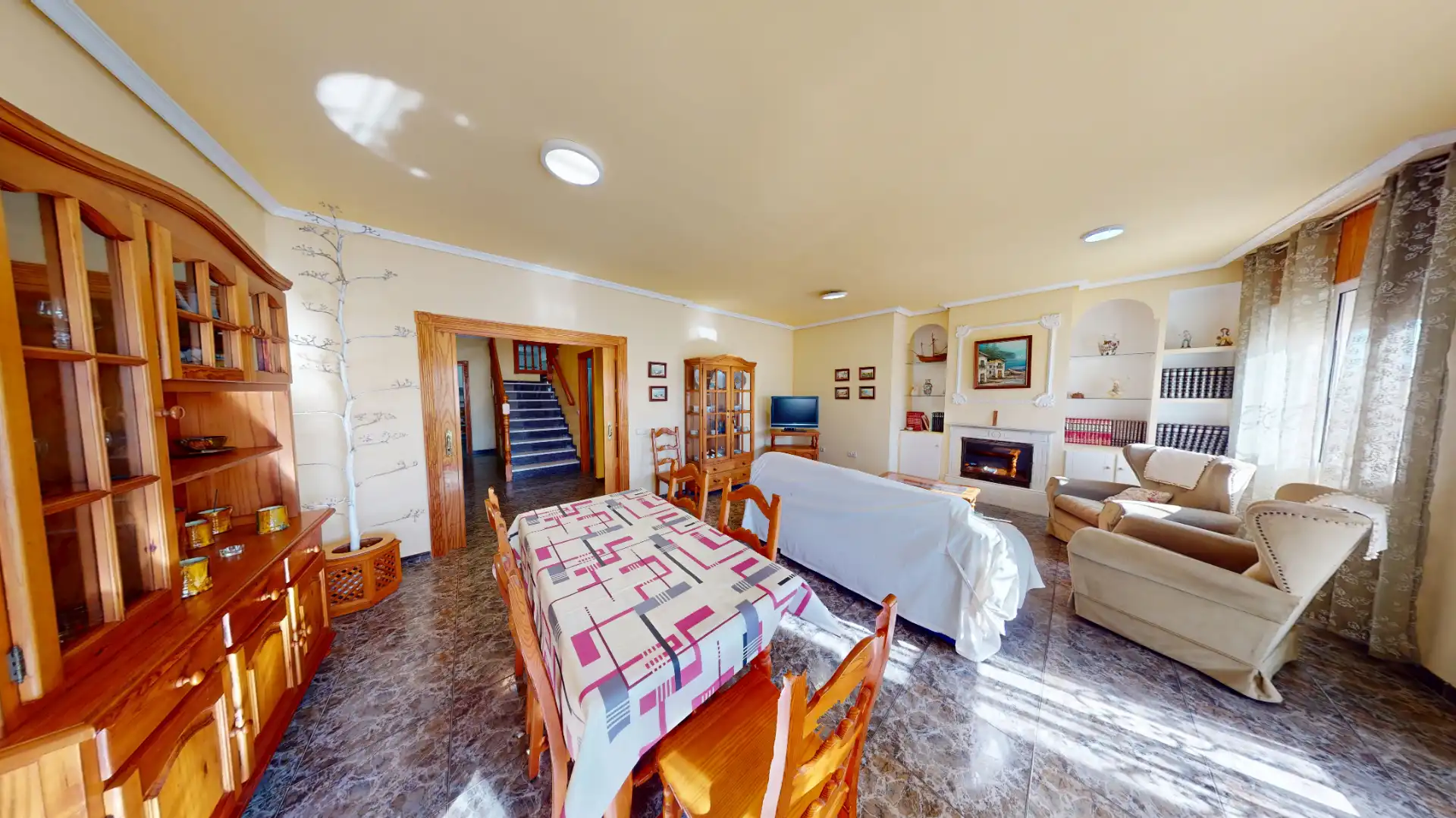 Comedor de Casa adosada en venta en Almería con Terraza, Amueblado y Horno