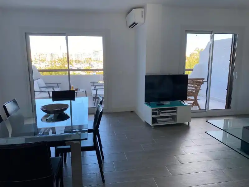 Comedor de Dúplex en venta en La Manga del Mar Menor con Aire acondicionado, Calefacción y Jardín privado