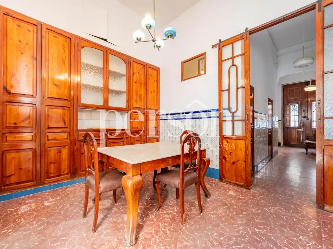 Esszimmer von Erdgeschoss zum Verkauf in Valencia mit Terrasse