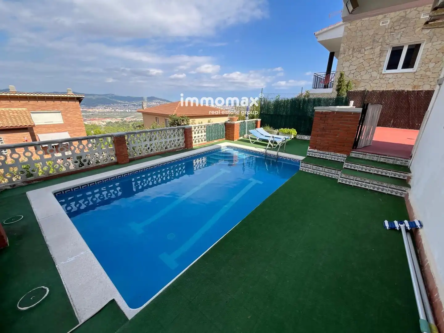 Swimming pool of Houses for sale in Santa Coloma de Cervelló  with Heating, Terrace and Storage room