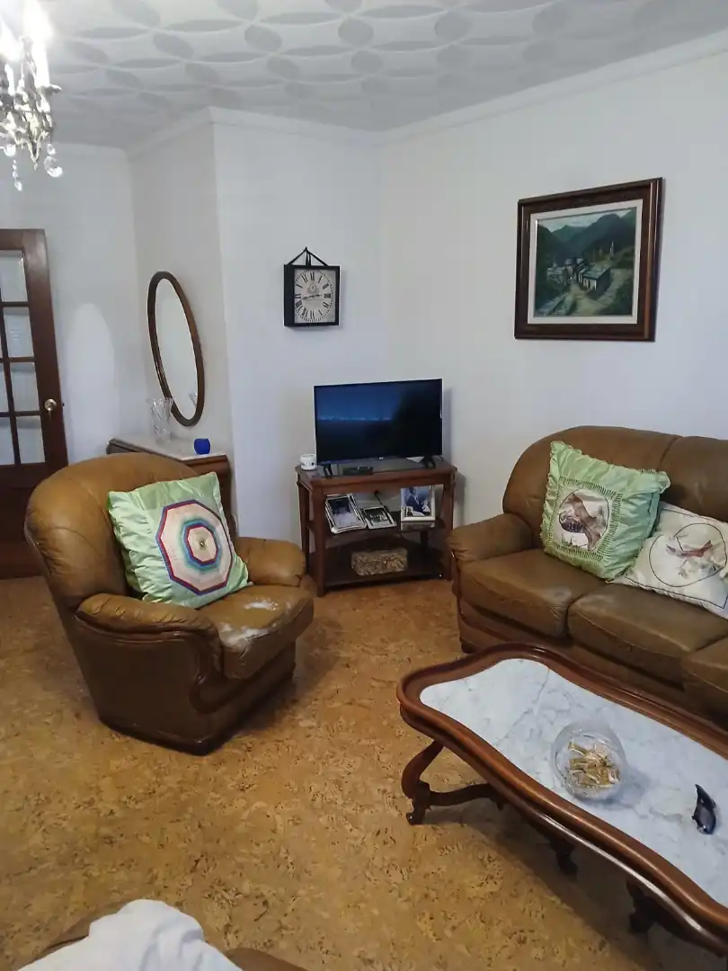 Sala de estar de Finca rústica en venta en Avión con Calefacción, Parquet y Terraza
