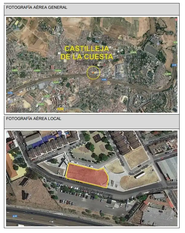 Außenansicht von Fabrik Grundstücke zum Verkauf in Castilleja de la Cuesta