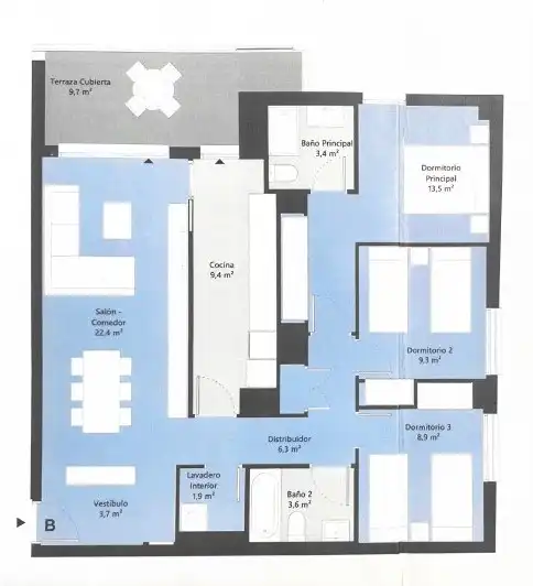 Piso de alquiler en Valencia con Aire acondicionado, Calefacción y Parquet