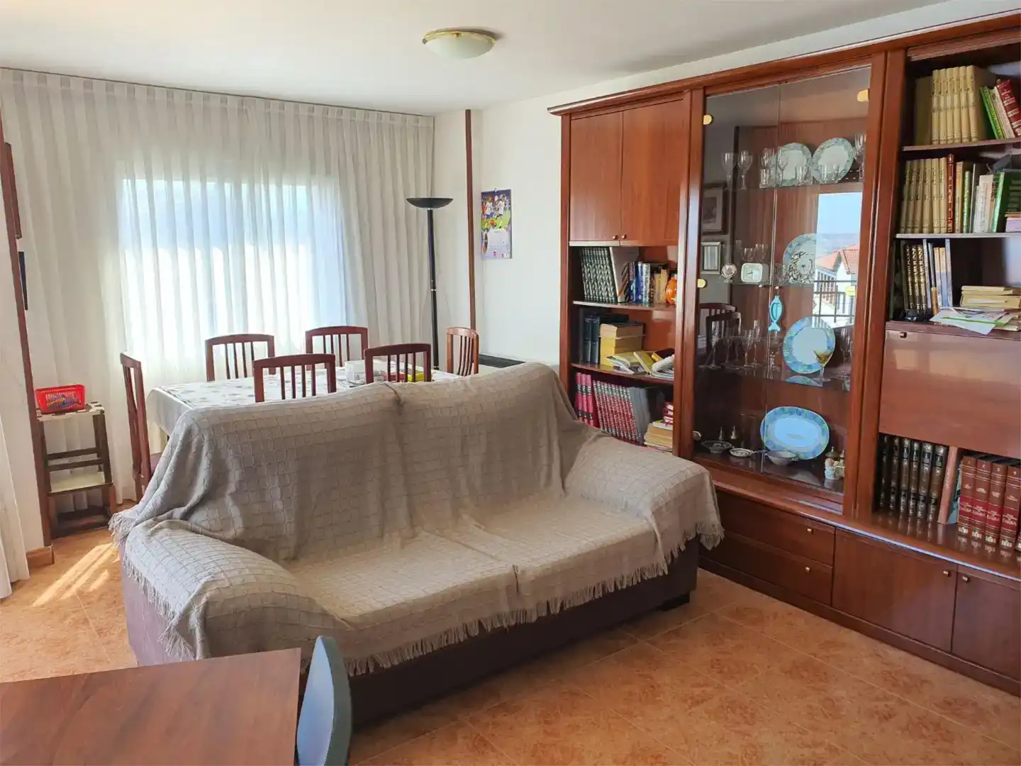 Sala de estar de Piso en venta en Almonacid de la Sierra con Aire acondicionado, Amueblado y Balcón