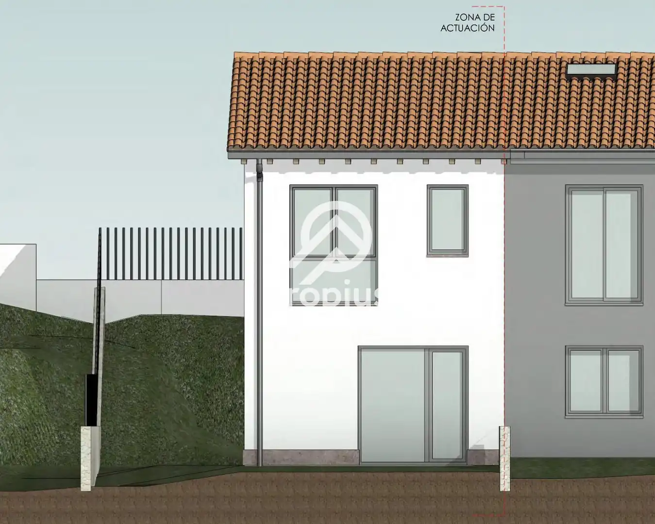 Casa a schiera con giardino in vendita a Parres