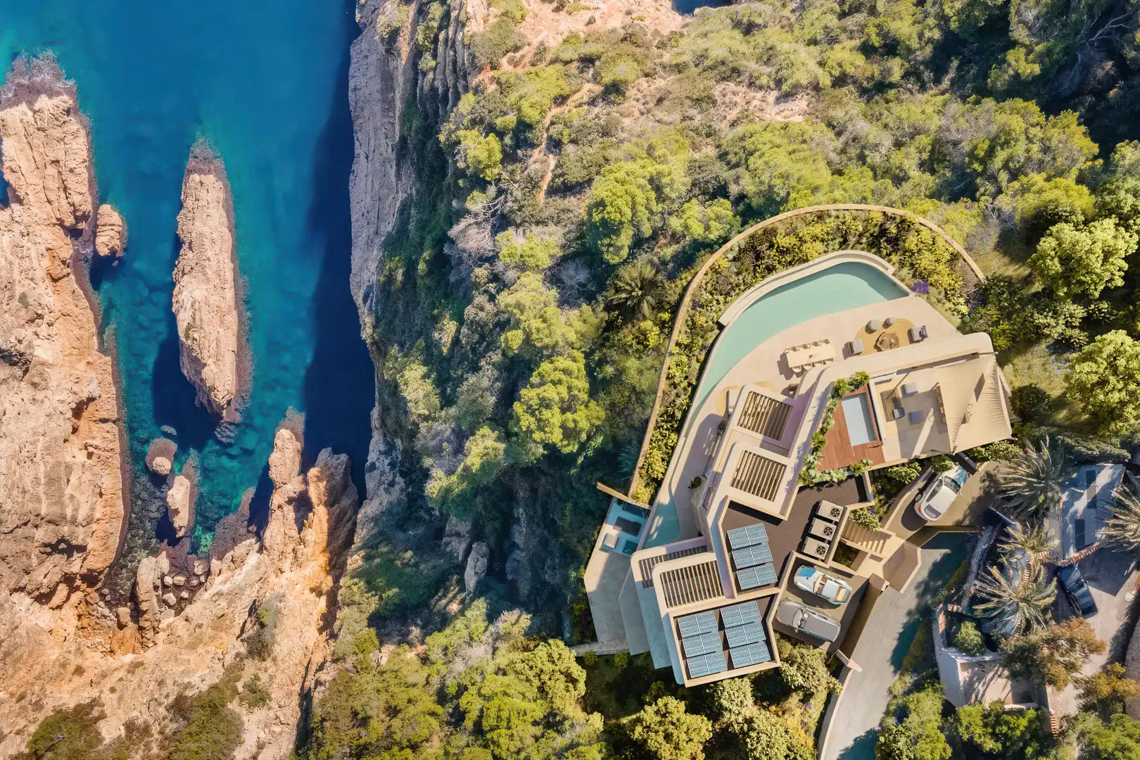 Vista exterior de Casa o xalet en venda en Jávea / Xàbia amb Aire condicionat, Jardí privat i Terrassa
