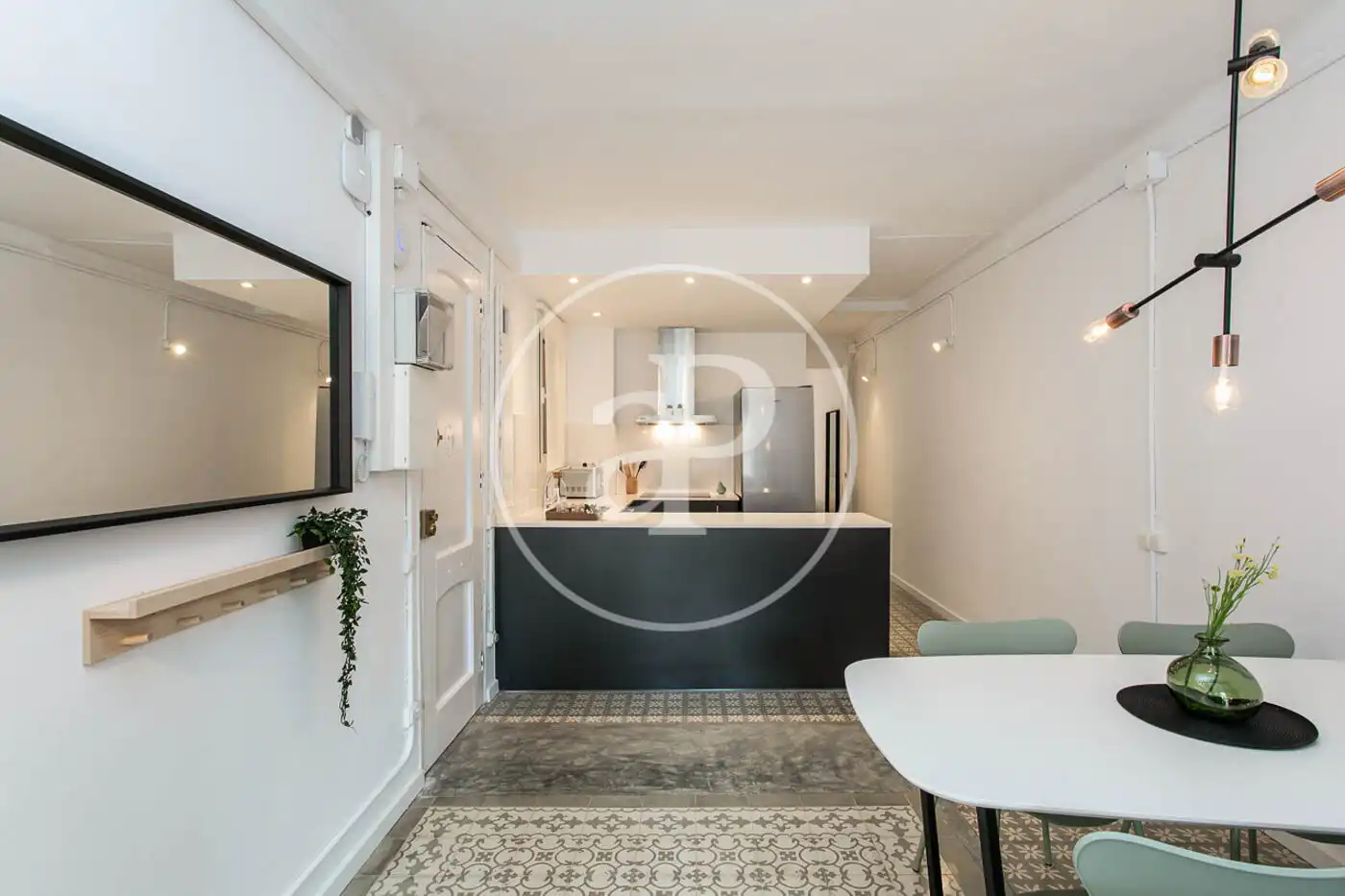 Küche von Wohnung zum Verkauf in Barcelona mit Heizung, Terrasse und Möbliert