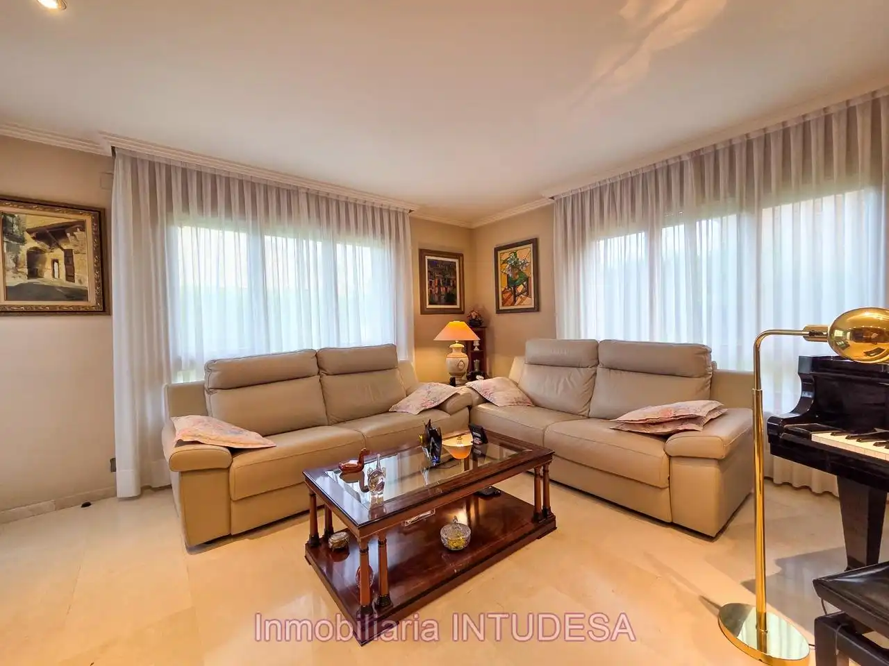 Sala de estar de Casa o chalet en venta en Fontellas con Aire acondicionado, Calefacción y Jardín privado