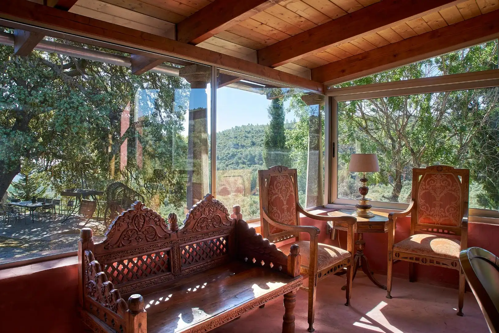 Terraza de Finca rústica en venta en Enguera con Calefacción, Jardín privado y Terraza