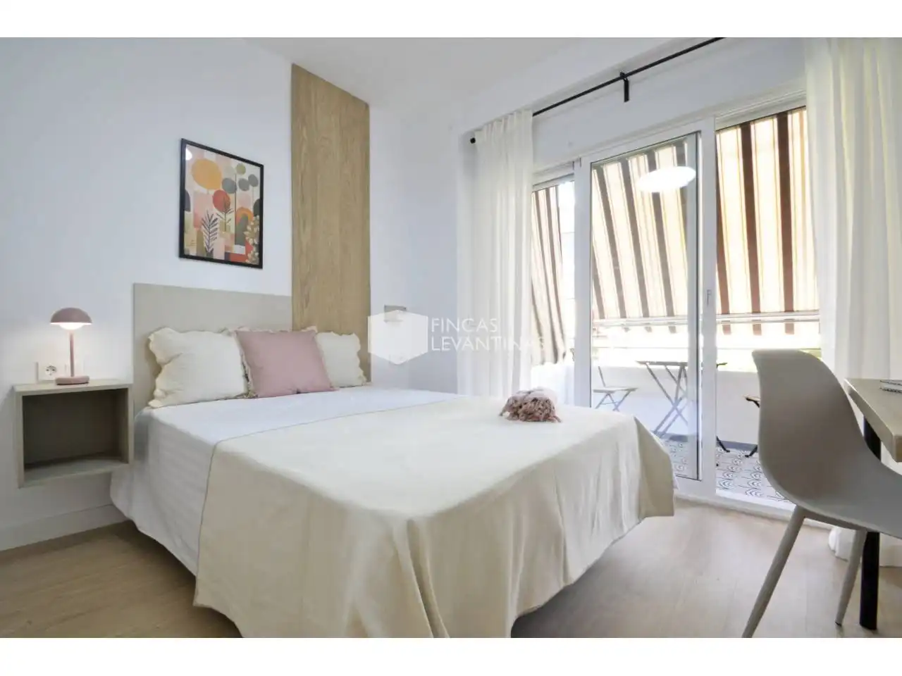 Schlafzimmer von Wohnung zur Miete in San Vicente del Raspeig / Sant Vicent del Raspeig mit Möbliert und Balkon