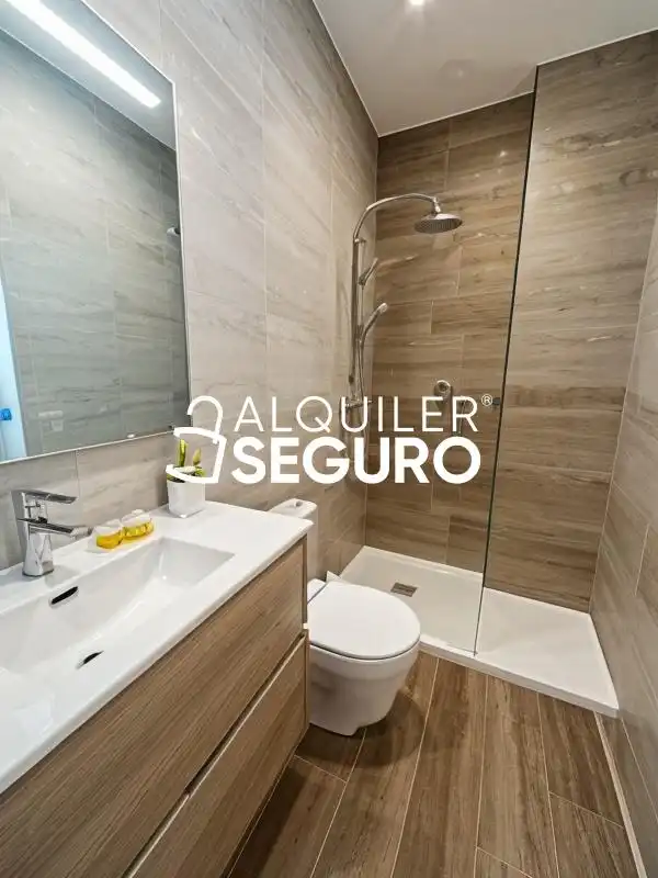 Baño de Piso de alquiler en Madrid con Aire acondicionado