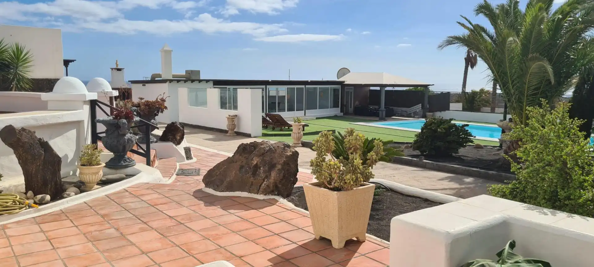 Terraza de Casa o chalet en venta en Tías con Jardín privado, Terraza y Piscina