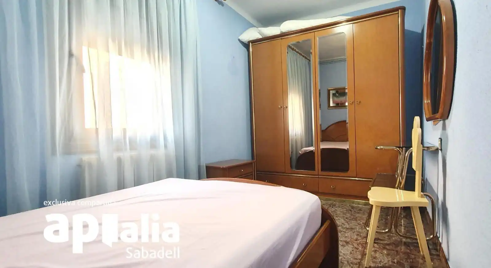 Bedroom of Flat for sale in Sabadell  with Heating, Terrace and Balcony