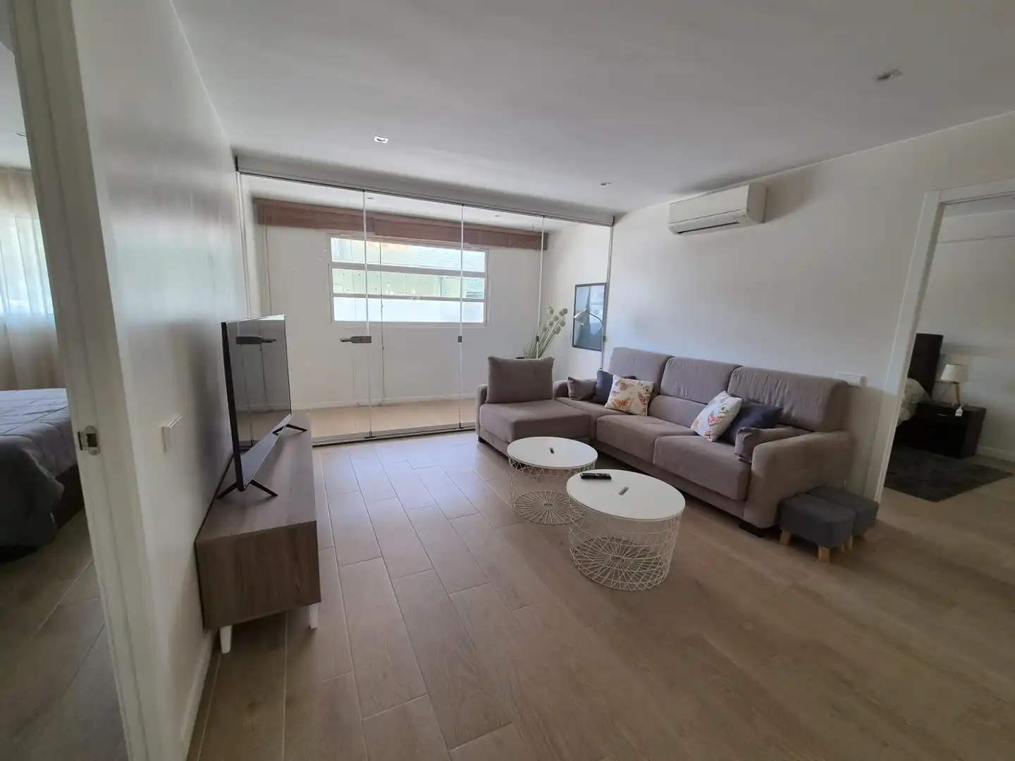 Sala de estar de Piso de alquiler en Barcelona con Aire acondicionado y Amueblado