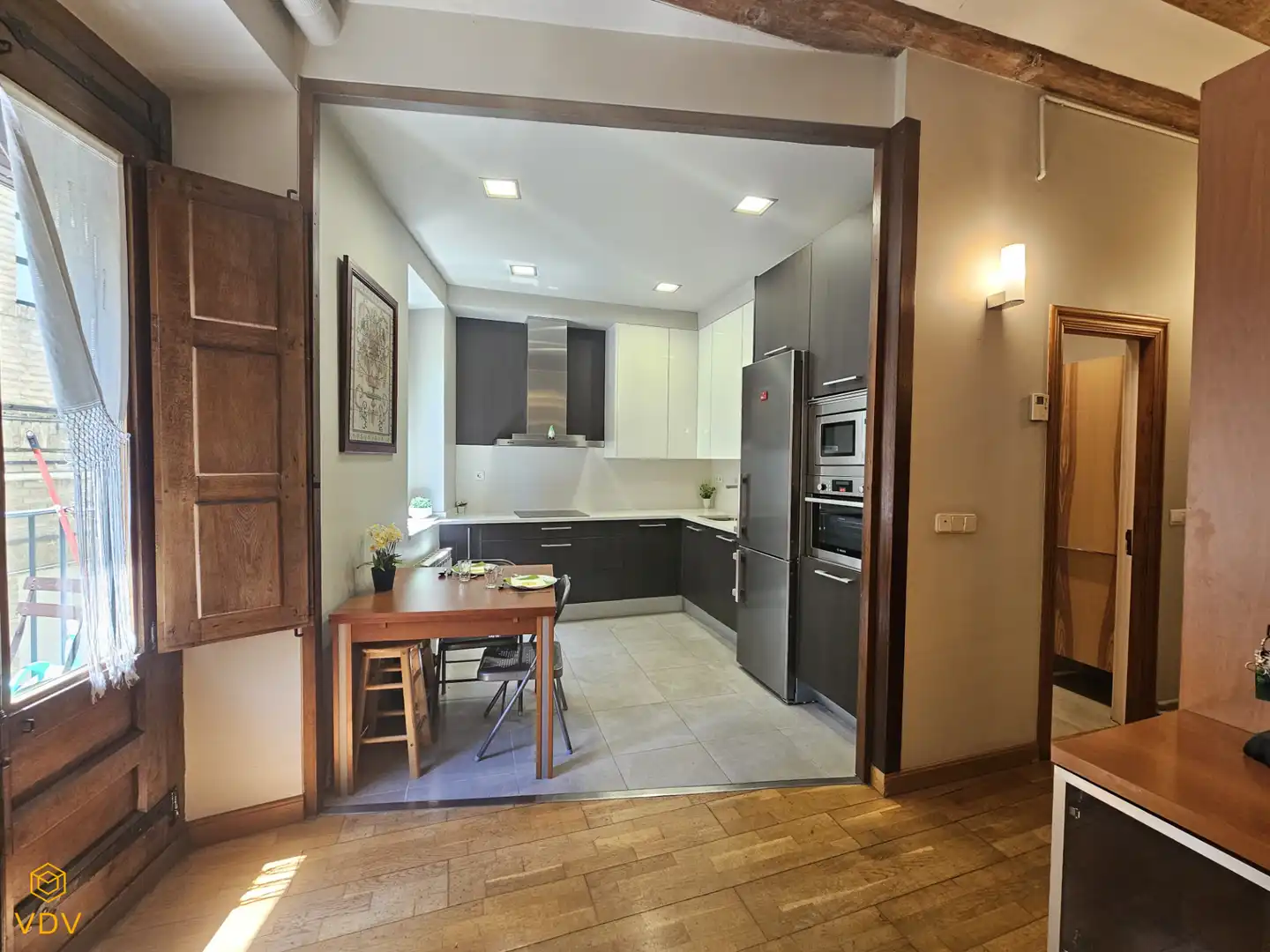 Kitchen of Apartments for sale in  Pamplona / Iruña  with Heating, Parquet flooring and Furnished