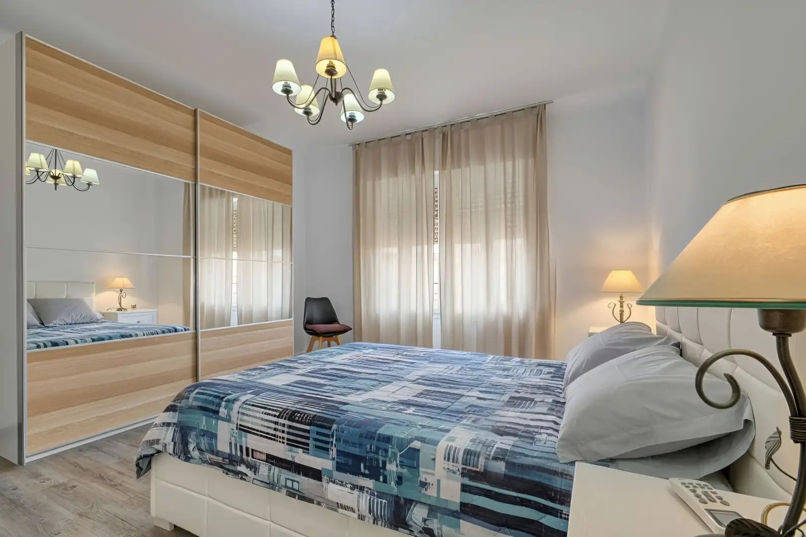 Schlafzimmer von Wohnung zum Verkauf in Jijona / Xixona mit Klimaanlage, Heizung und Parkett