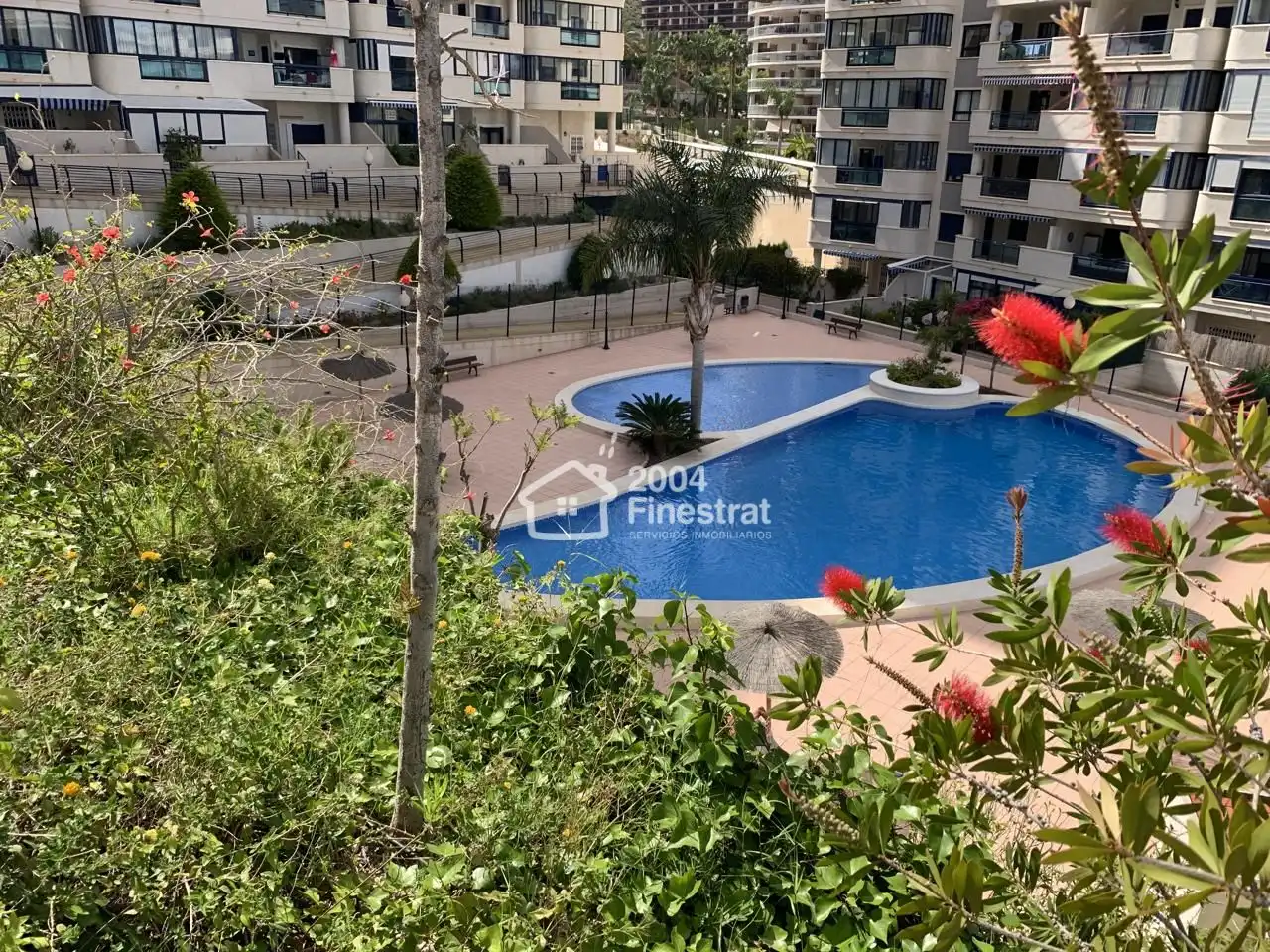 Schwimmbecken von Wohnungen zur Miete in Villajoyosa / La Vila Joiosa mit Klimaanlage, Terrasse und Möbliert