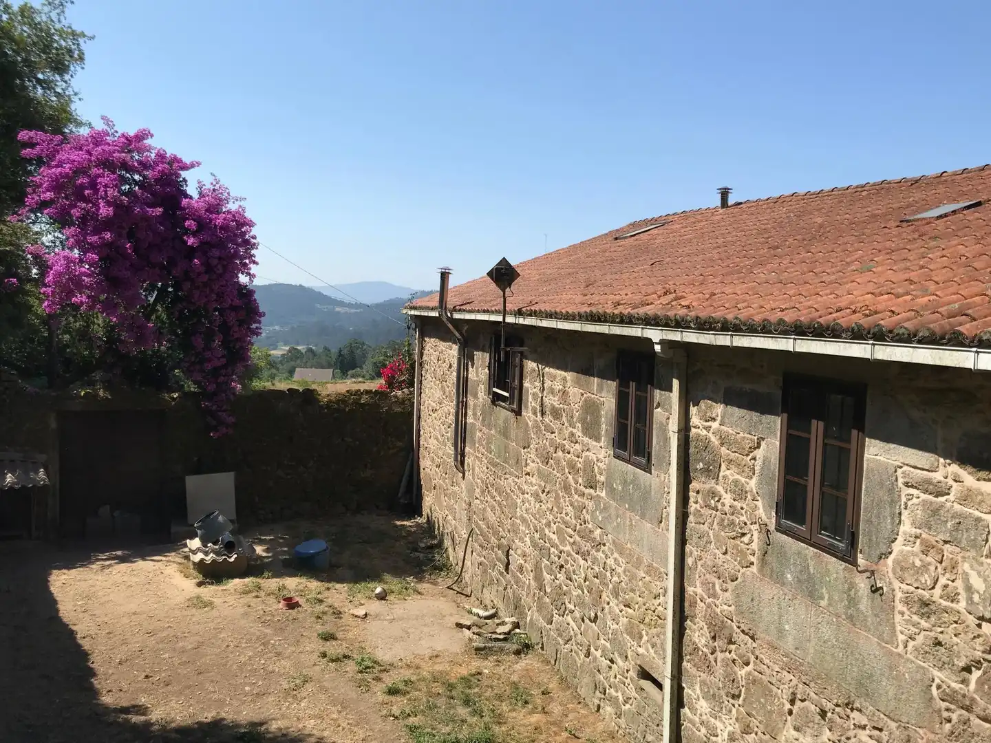 Vista exterior de Finca rústica en venta en Rois con Calefacción y Piscina