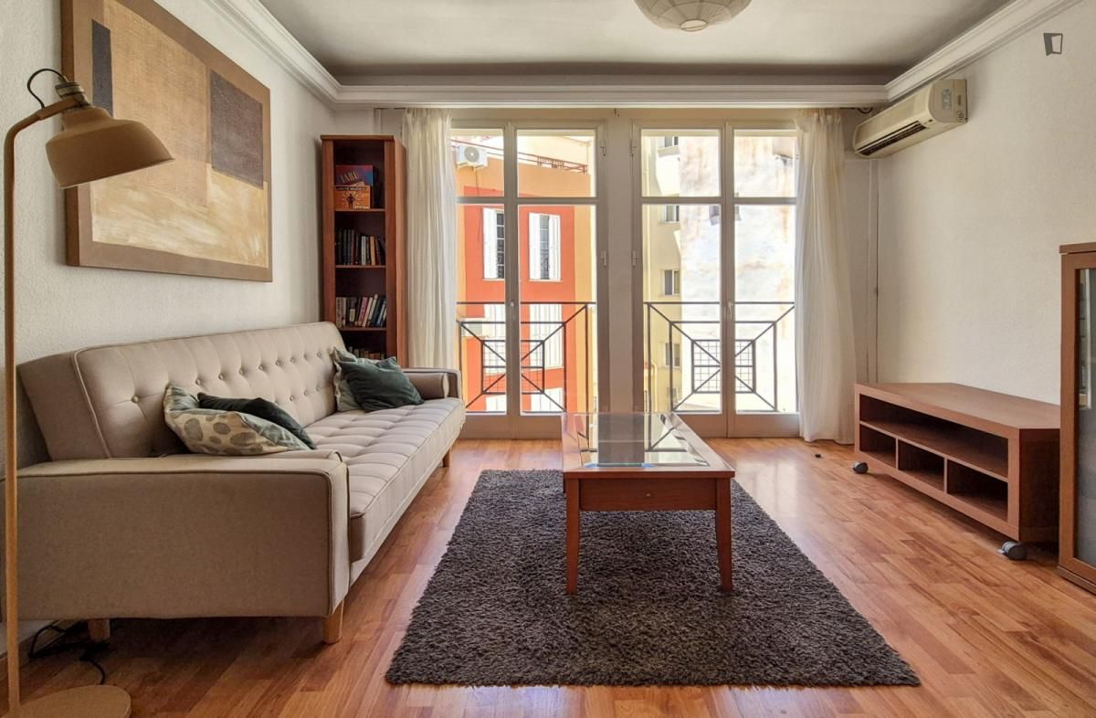 Living room of Apartment to rent in Málaga Capital  with Air Conditioner, Heating and Furnished