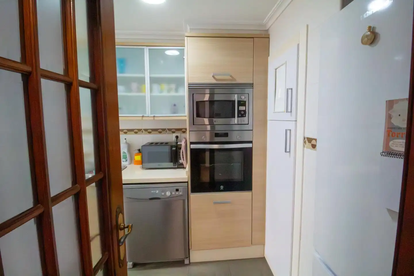 Kitchen of Flat for rent in Valencia  with Air Conditioner and Furnished
