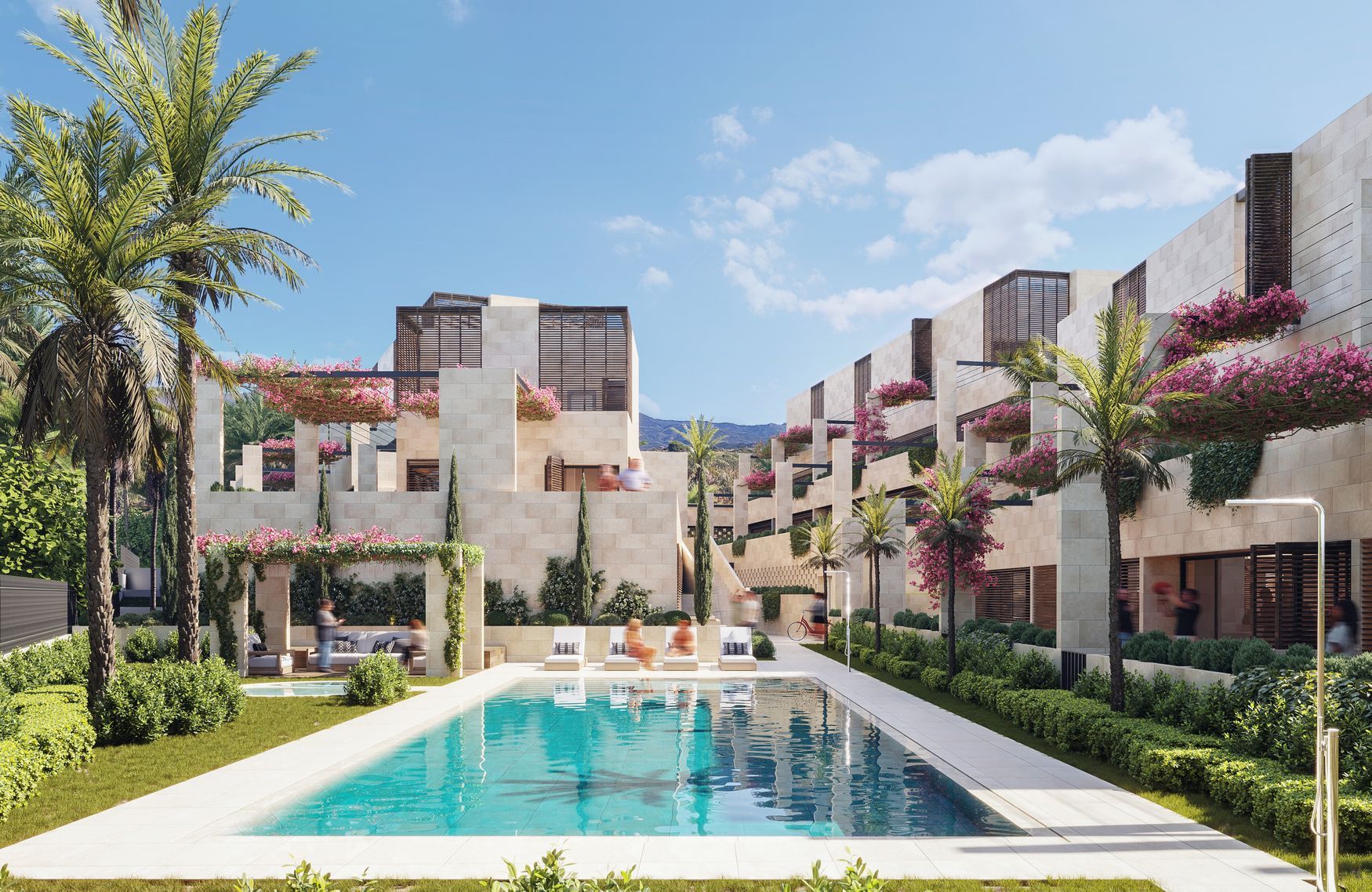 Exterior view of Flat for sale in Estepona  with Private garden, Terrace and Community pool