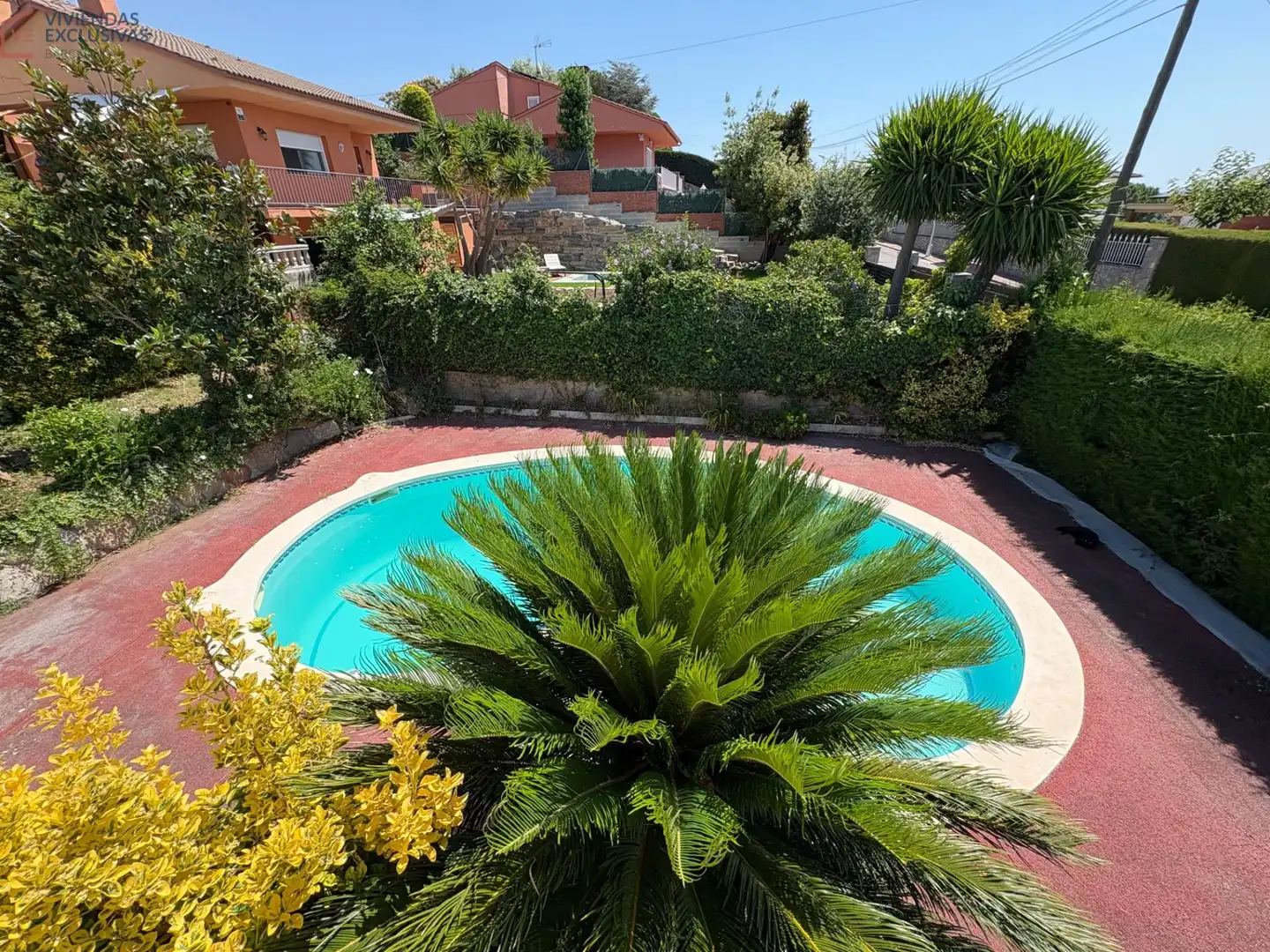 Piscina de Casa o xalet en venda en Caldes de Montbui amb Calefacció, Jardí privat i Terrassa