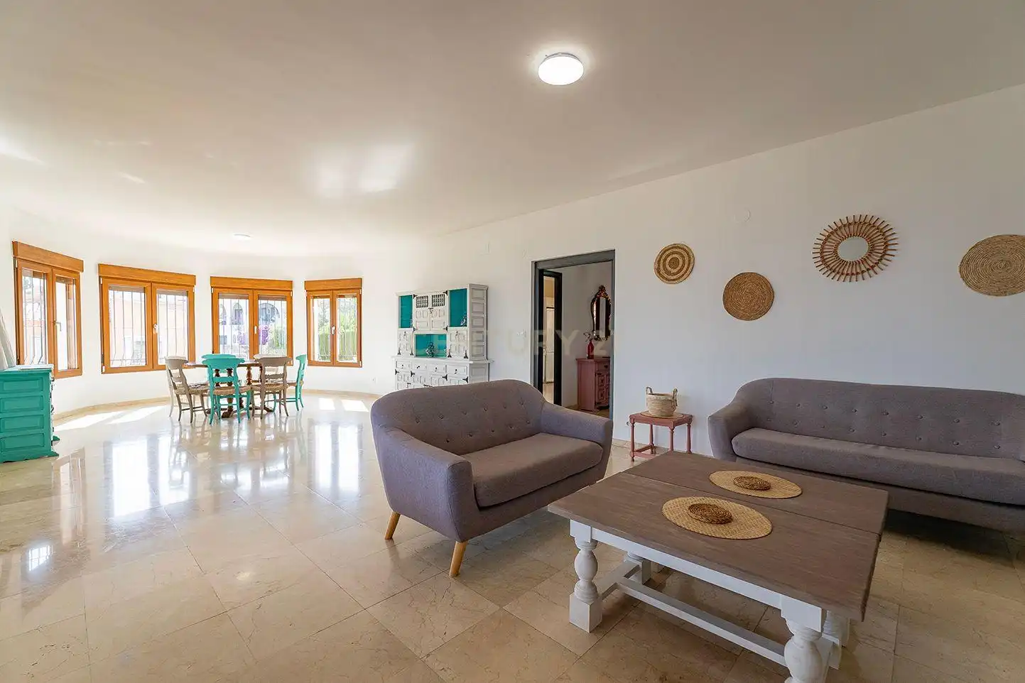 Living room of Houses for sale in Calpe / Calp  with Private garden, Storage room and Swimming Pool
