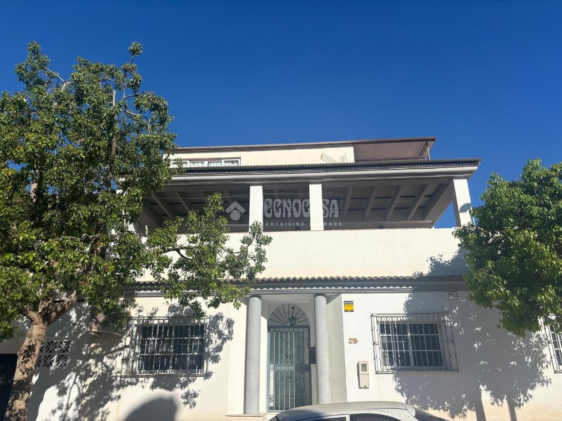 Exterior view of Single-family semi-detached for sale in Málaga Capital  with Air Conditioner