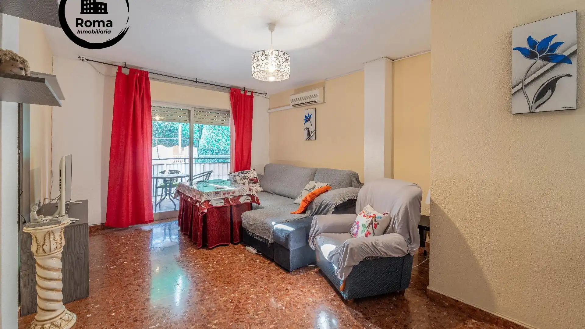 Bedroom of Flat for sale in Maracena  with Air Conditioner, Furnished and Balcony