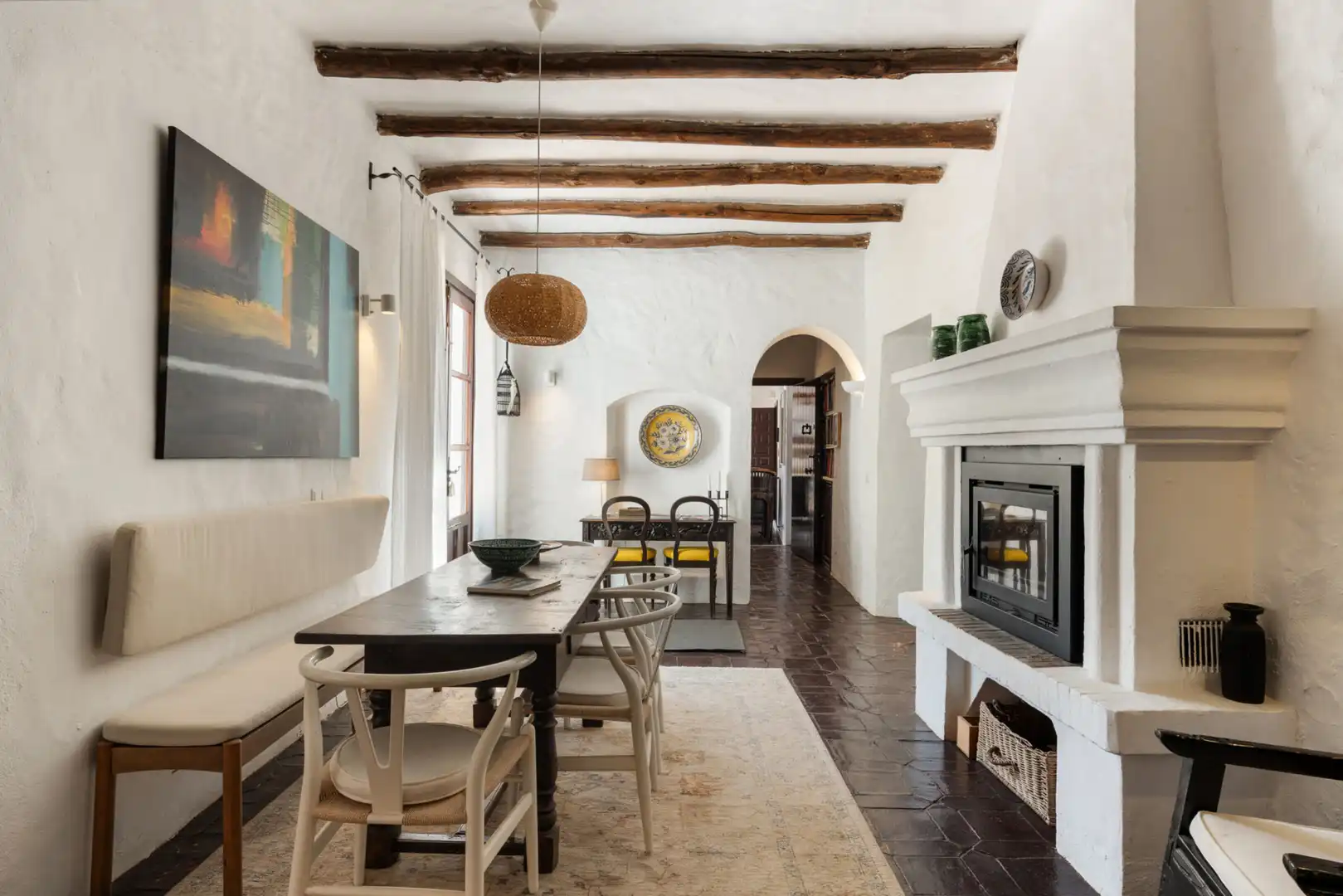 Esszimmer von Country house zum Verkauf in Estepona mit Klimaanlage, Privatgarten und Terrasse