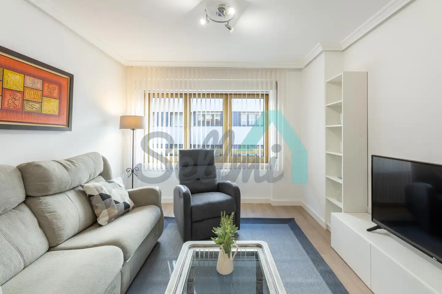 Sala de estar de Piso en venta en Oviedo  con Calefacción