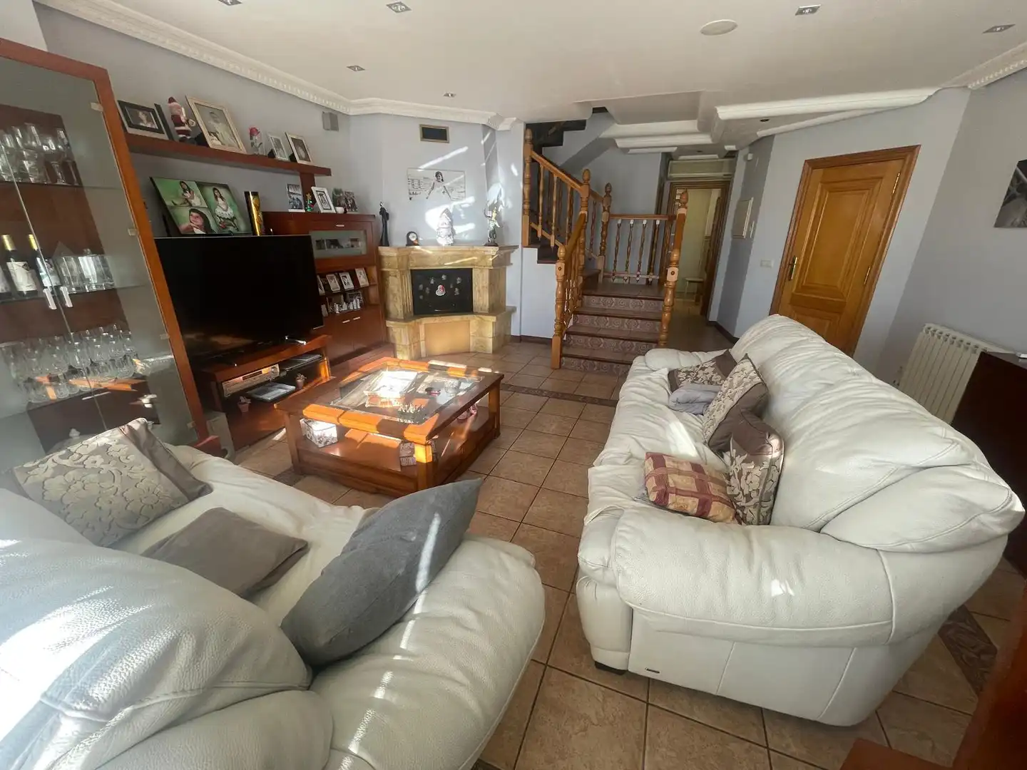 Sala de estar de Casa adosada en venta en Calahorra