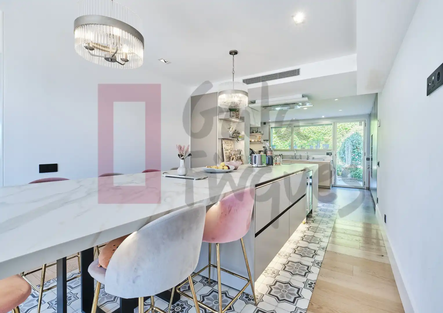 Cocina de Casa o chalet en venta en Barcelona con Aire acondicionado, Calefacción y Parquet