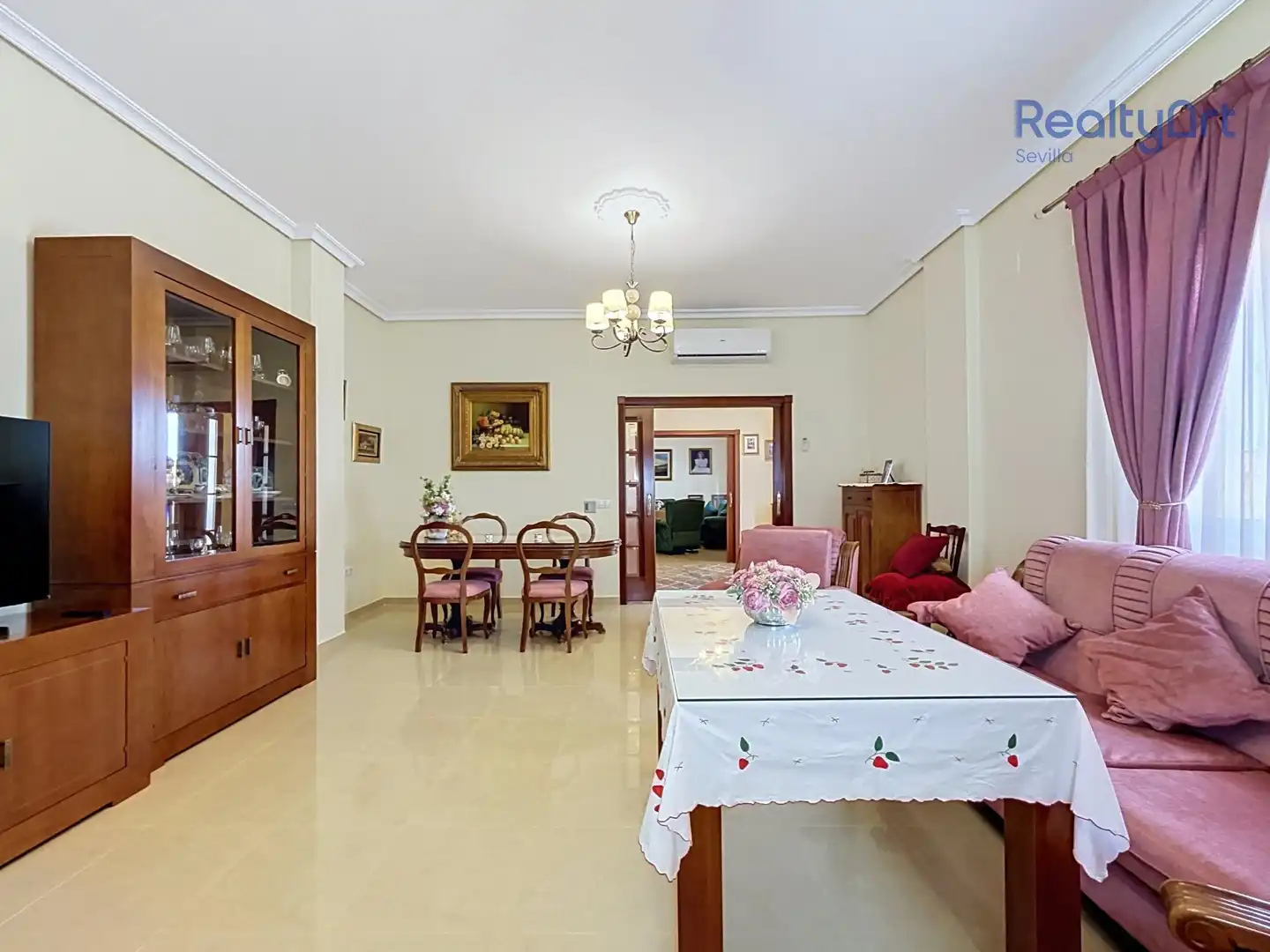 Dining room of Houses for sale in Tomares  with Air Conditioner, Heating and Private garden