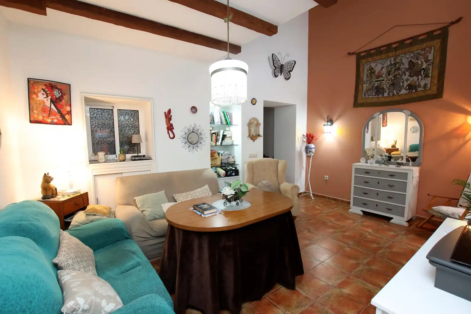 Living room of Houses for sale in Montijo  with Private garden and Terrace