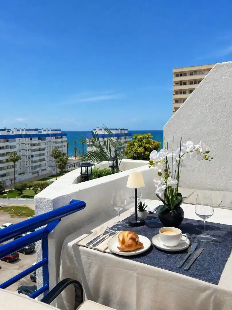 Terrasse von Dachboden zum Verkauf in Benalmádena mit Klimaanlage, Heizung und Terrasse