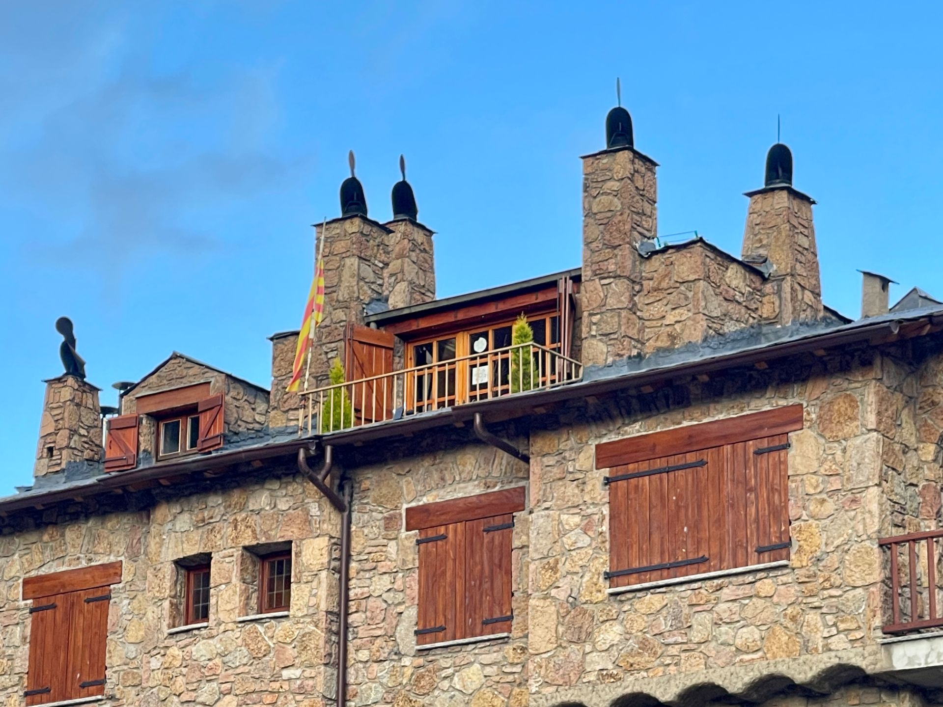 Exterior view of Attic for sale in Setcases  with Heating, Terrace and Furnished