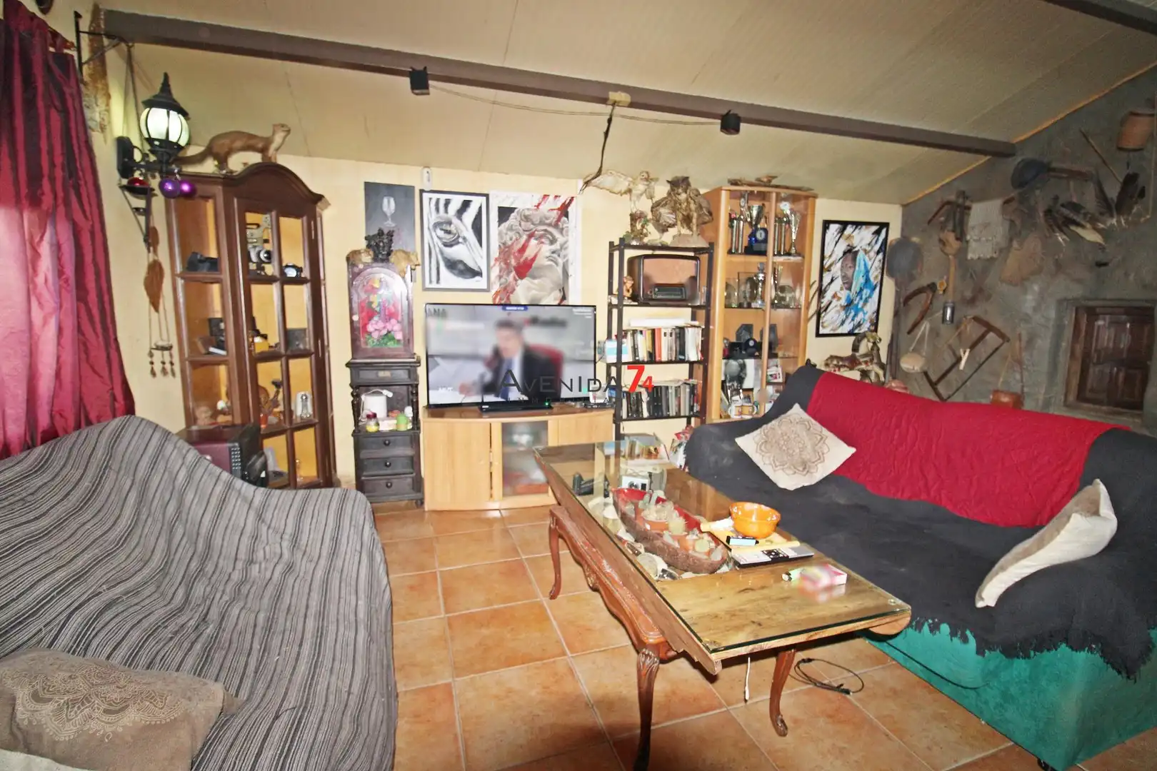 Wohnzimmer von Haus oder Chalet zum Verkauf in Lorca mit Klimaanlage, Heizung und Privatgarten