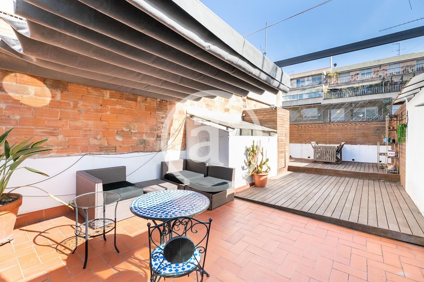 Terrassa de Àtic de lloguer en  Barcelona Capital amb Aire condicionat, Calefacció i Moblat
