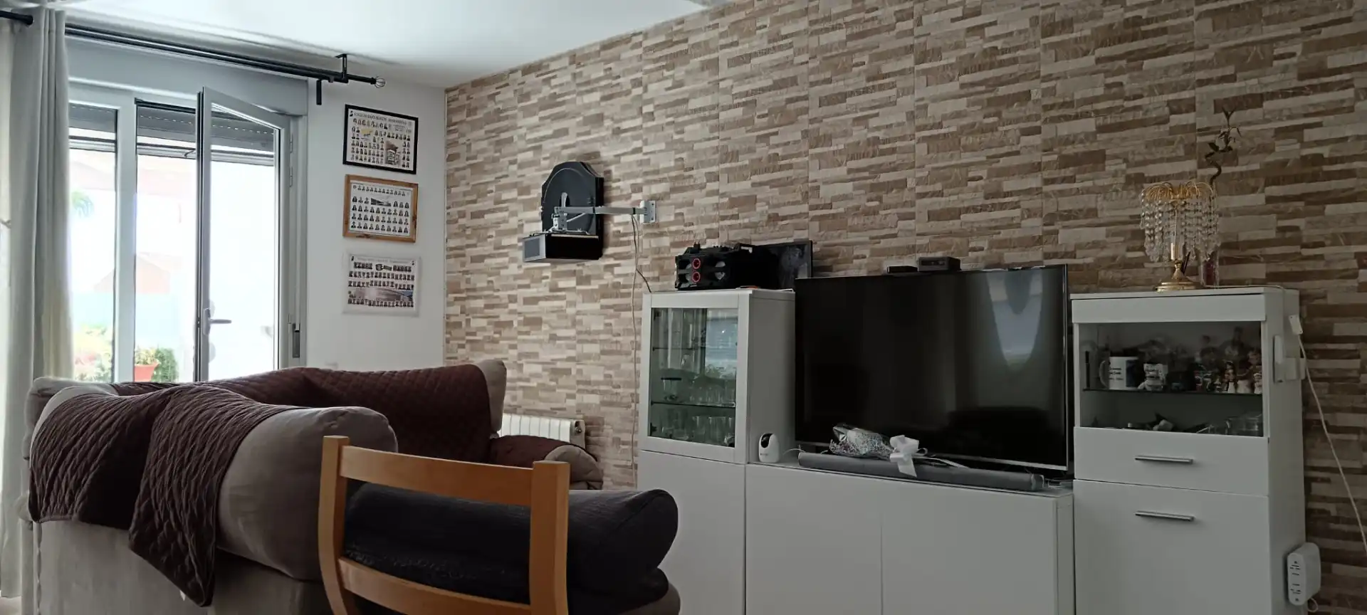 Sala de estar de Casa adosada en venta en Torres de Berrellén con Aire acondicionado, Calefacción y Terraza
