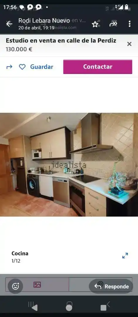 Cocina de Piso en venta en Tielmes con Trastero, Amueblado y Horno