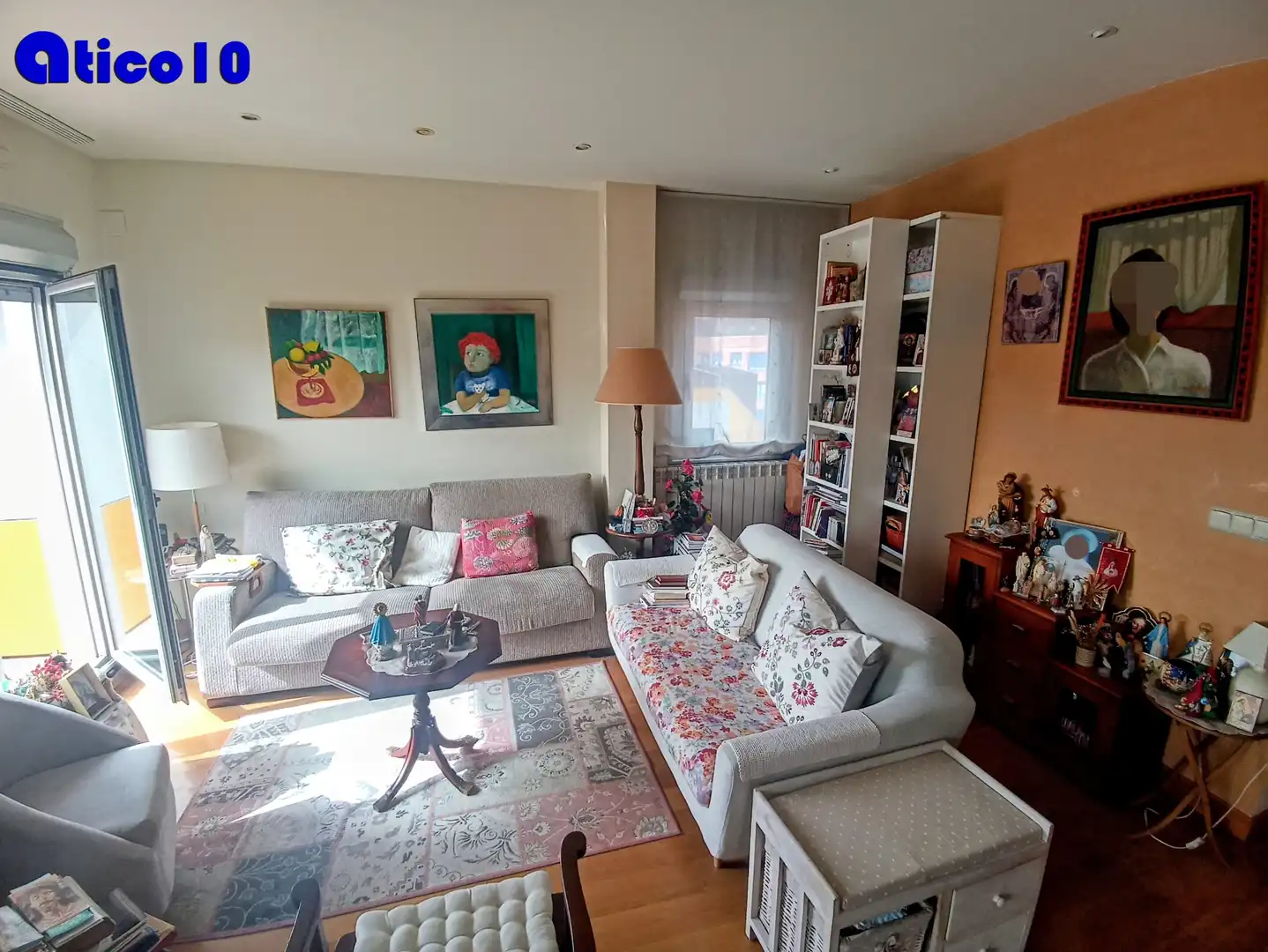 Living room of Attic for sale in Oviedo   with Heating, Parquet flooring and Terrace