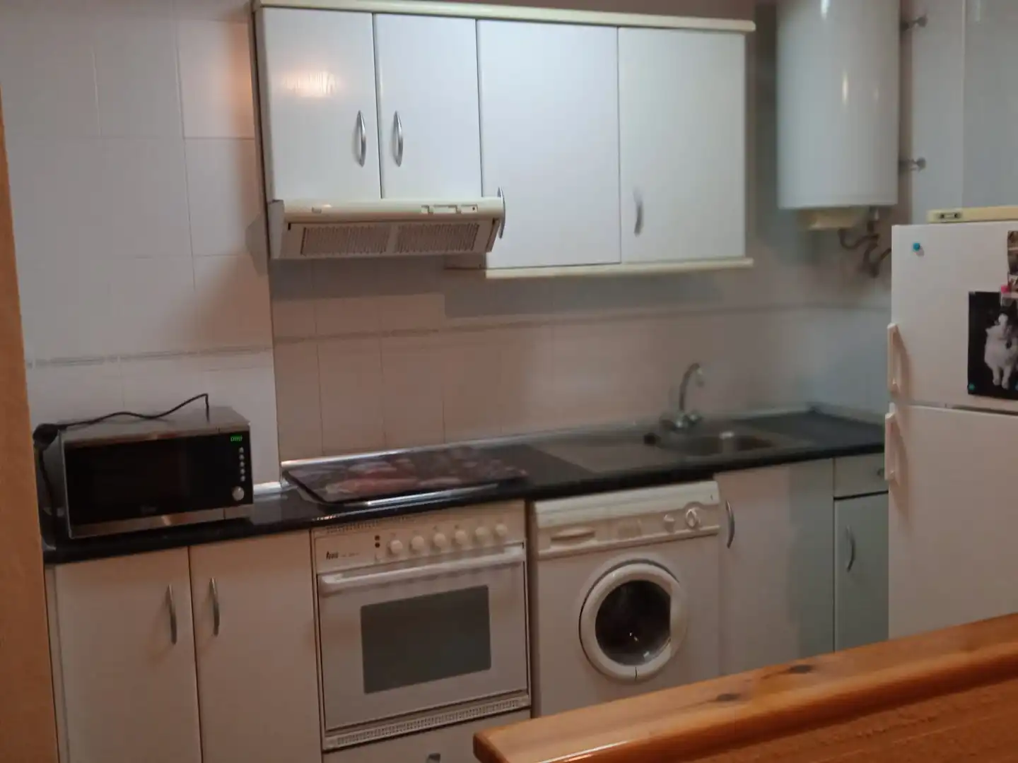 Cocina de Apartamento de alquiler en Zaragoza con Calefacción, Amueblado y Horno