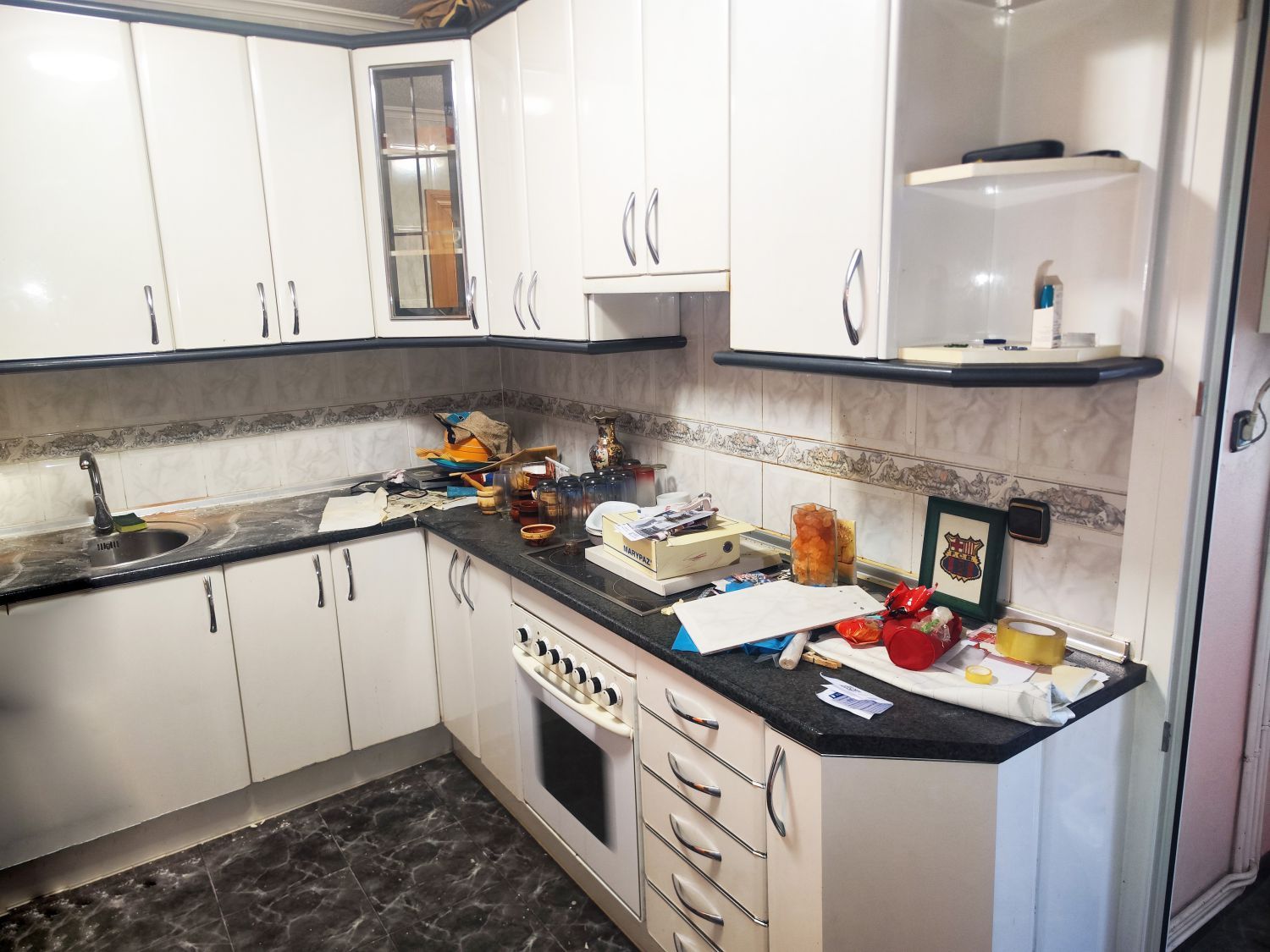 Kitchen of Flat for sale in Villamuriel de Cerrato  with Heating, Terrace and Storage room