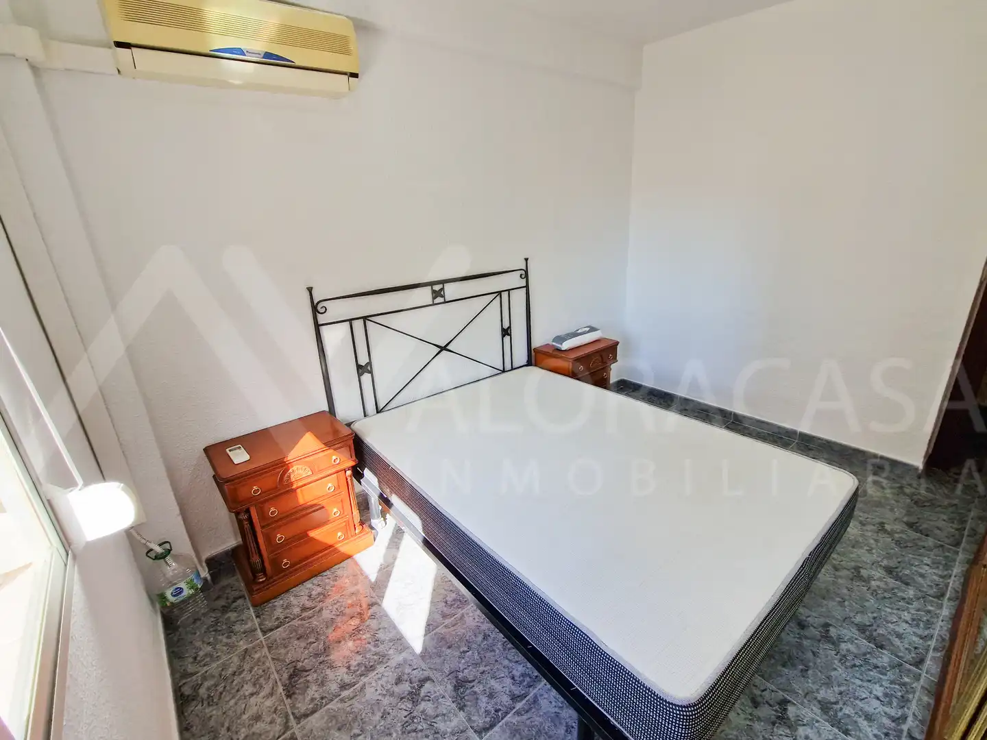 Bedroom of Flat for rent in Málaga  with Air Conditioner, Terrace and Furnished