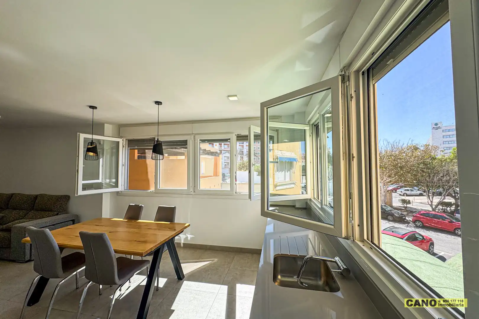 Kitchen of Flat for sale in Roquetas de Mar  with Air Conditioner, Heating and Terrace