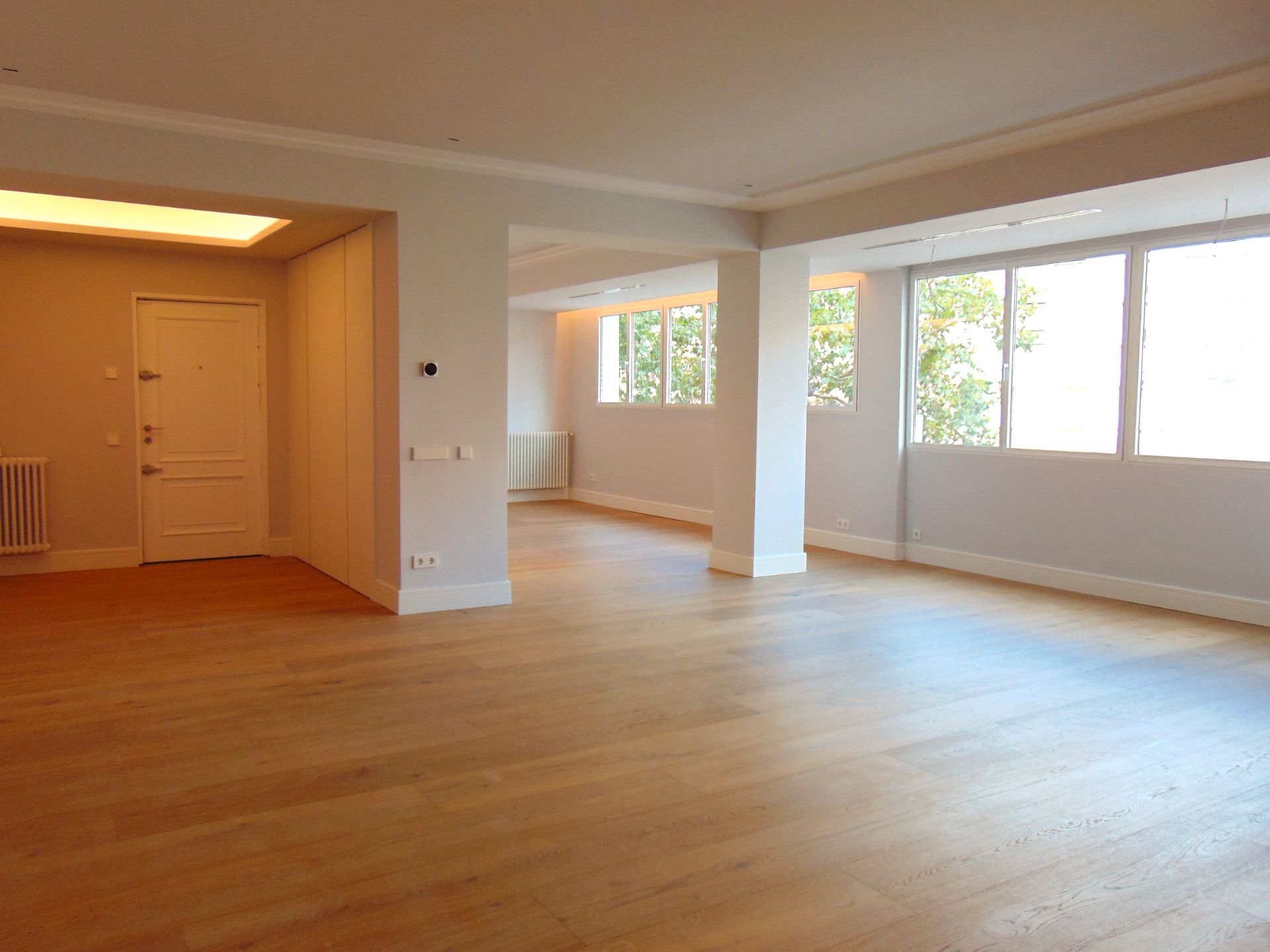 Sala d'estar de Pis en venda en  Madrid Capital amb Aire condicionat, Calefacció i Parquet