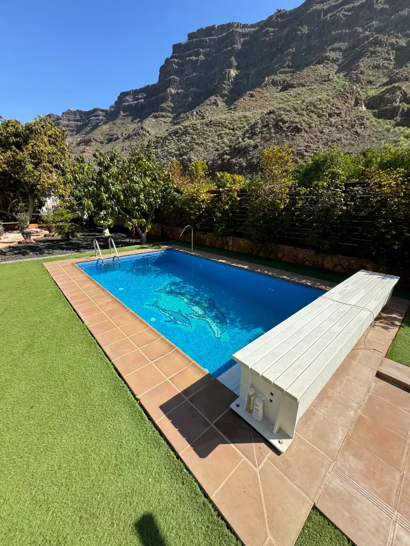 Piscina de Finca rústica en venda en San Bartolomé de Tirajana amb Aire condicionat, Jardí privat i Terrassa