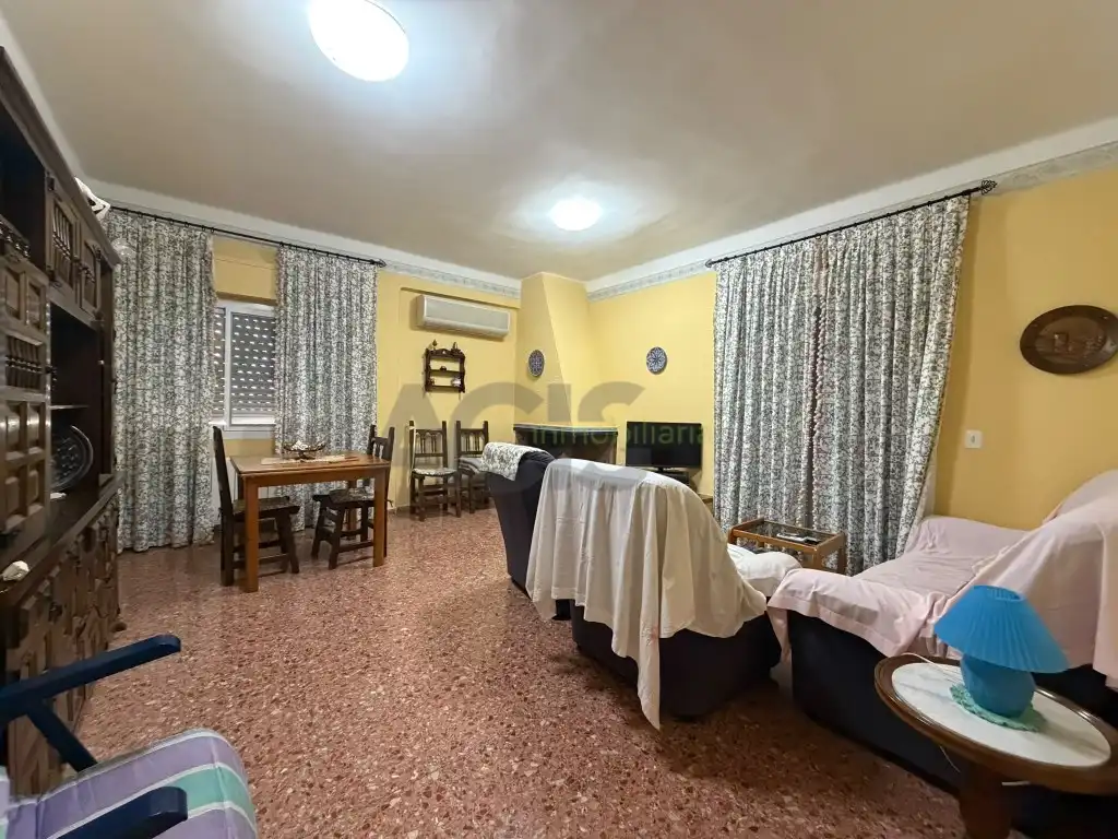 Sala d'estar de Casa o xalet en venda en Alberic amb Jardí privat, Terrassa i Piscina