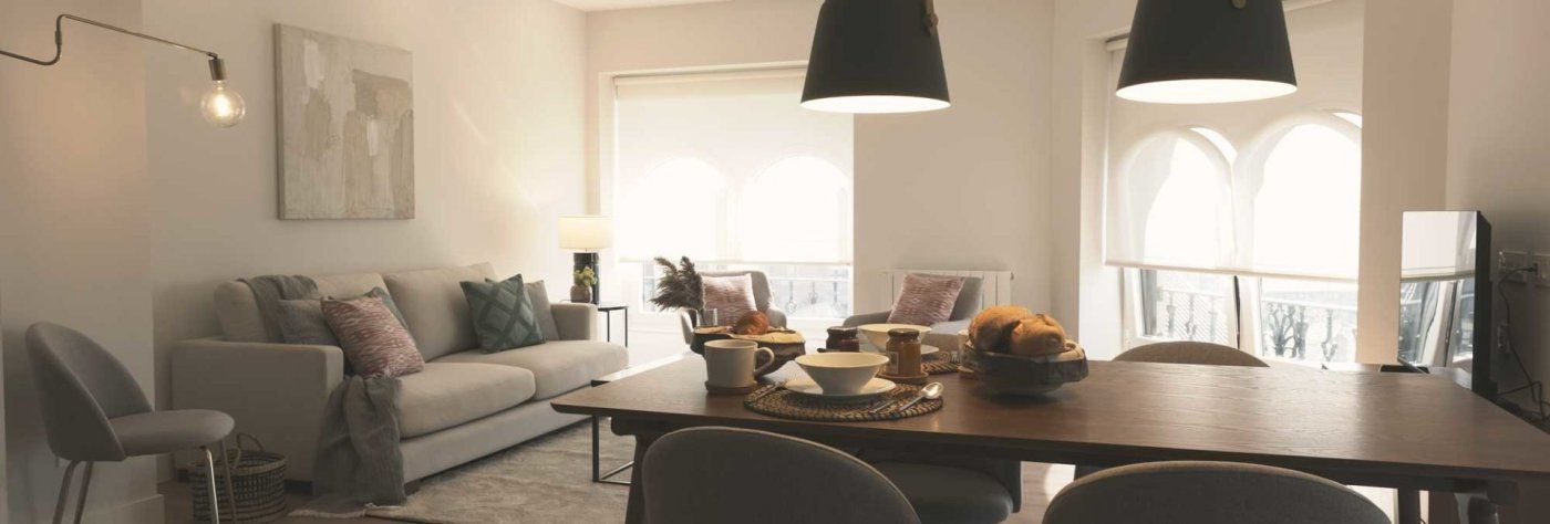 Sala de estar de Piso de alquiler en Getxo  con Calefacción, Terraza y Amueblado
